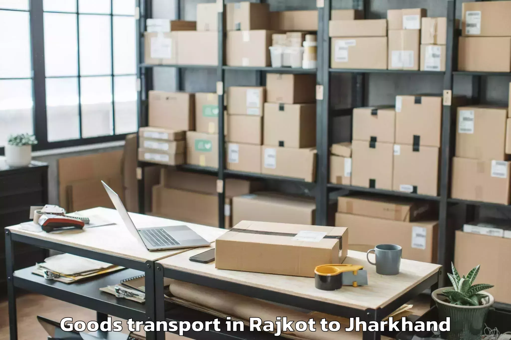 Efficient Rajkot to Garhwa Goods Transport